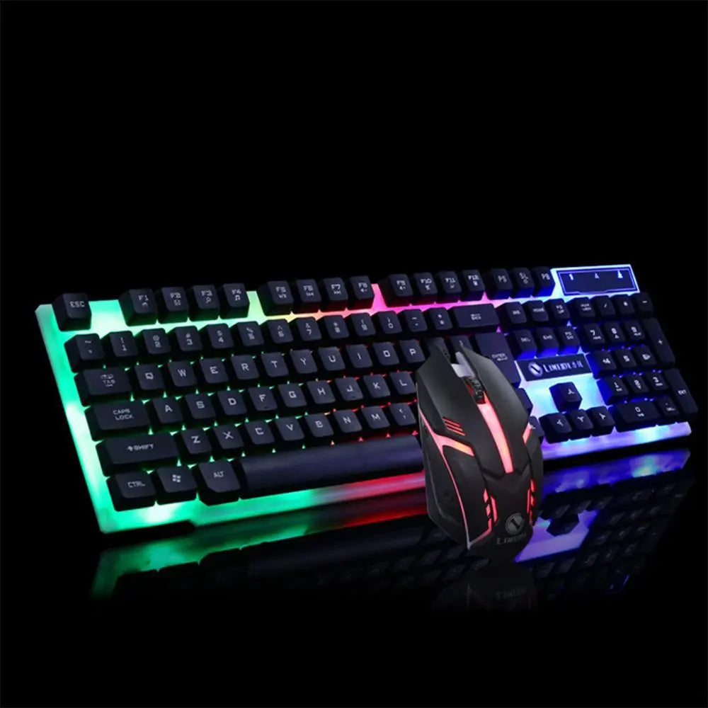 GTX300 Gaming Keyboard Mouse Glowing Set null