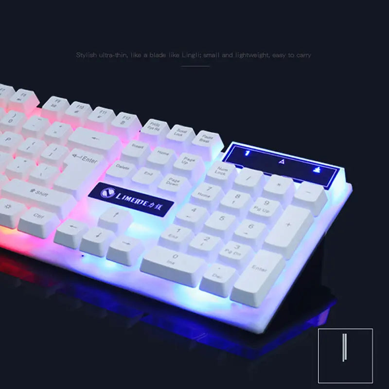 GTX300 Gaming Keyboard Mouse Glowing Set null