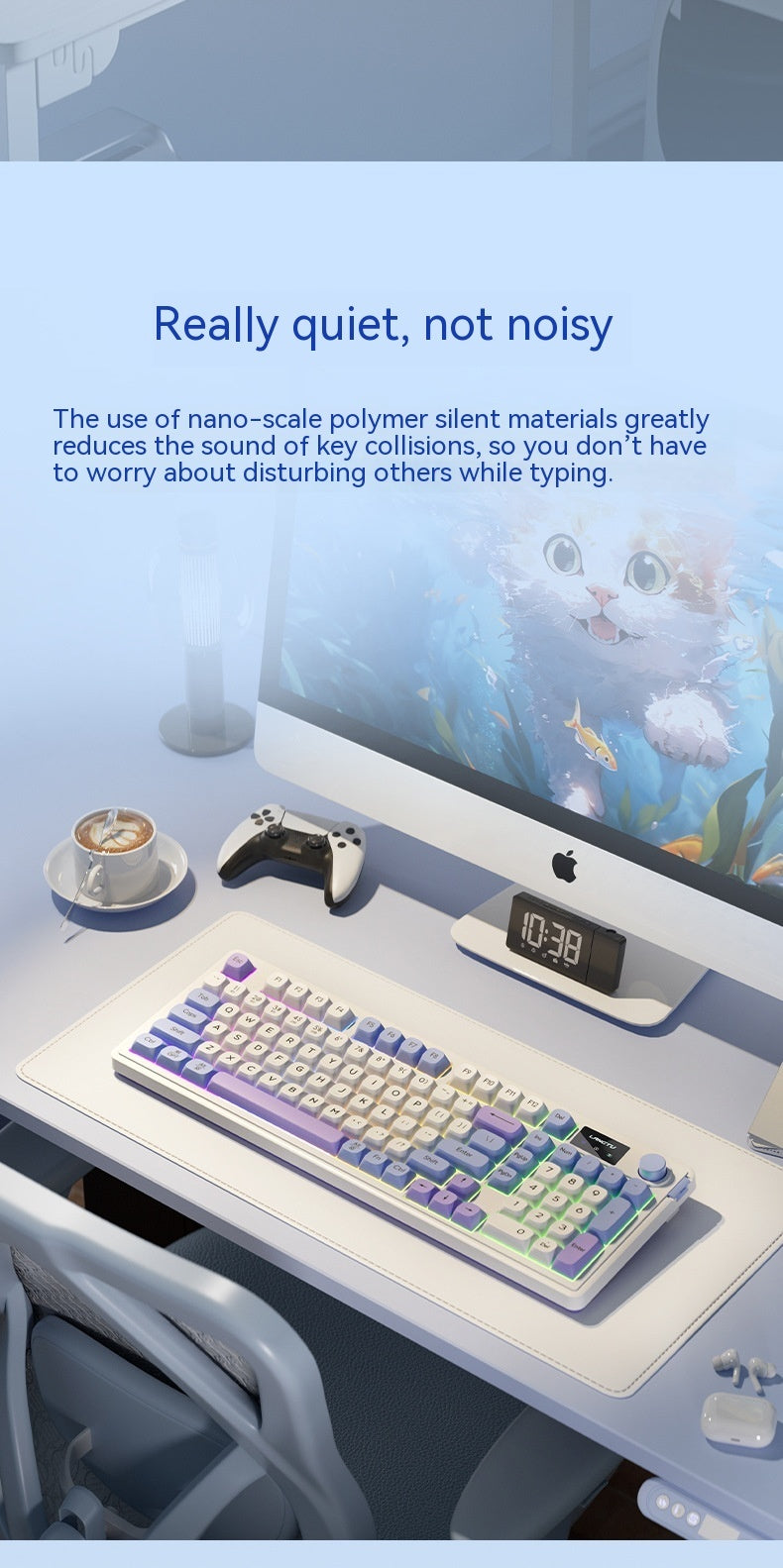 Wireless Bluetooth Mute Keyboard E-sports Keyboard null