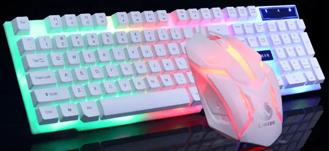 GTX300 Gaming Keyboard Mouse Glowing Set null
