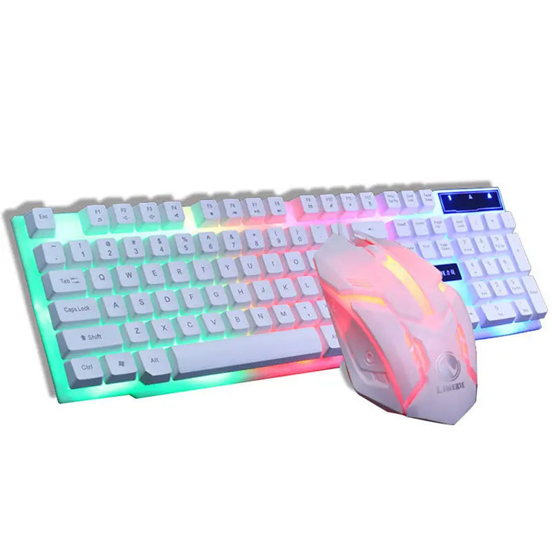 GTX300 Gaming Keyboard Mouse Glowing Set null