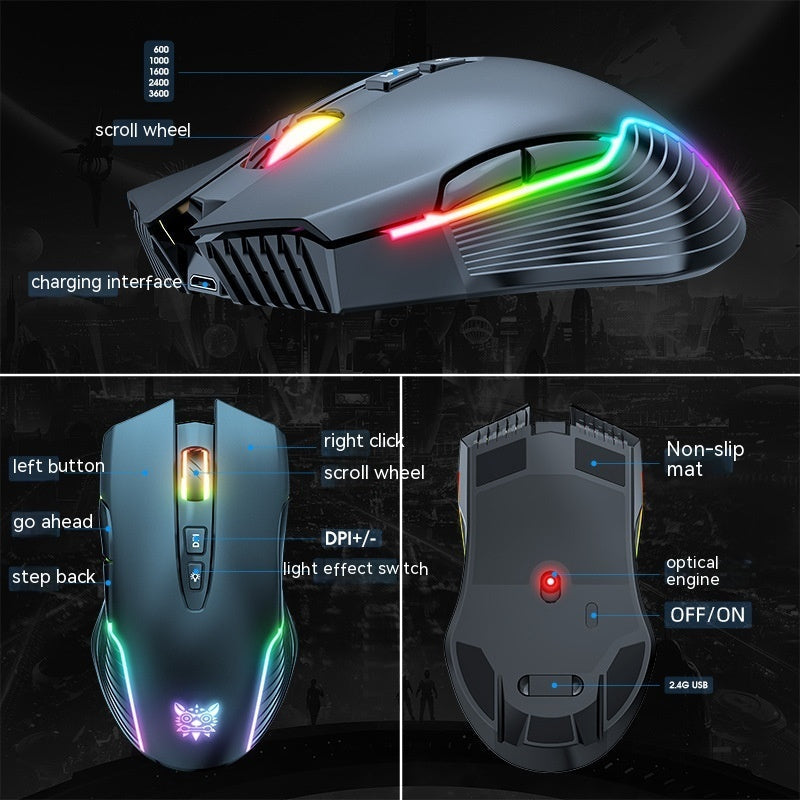 Luminous Wireless Gaming Mouse null