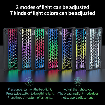 Colorful Luminous Wireless Keyboard And Mouse Set null